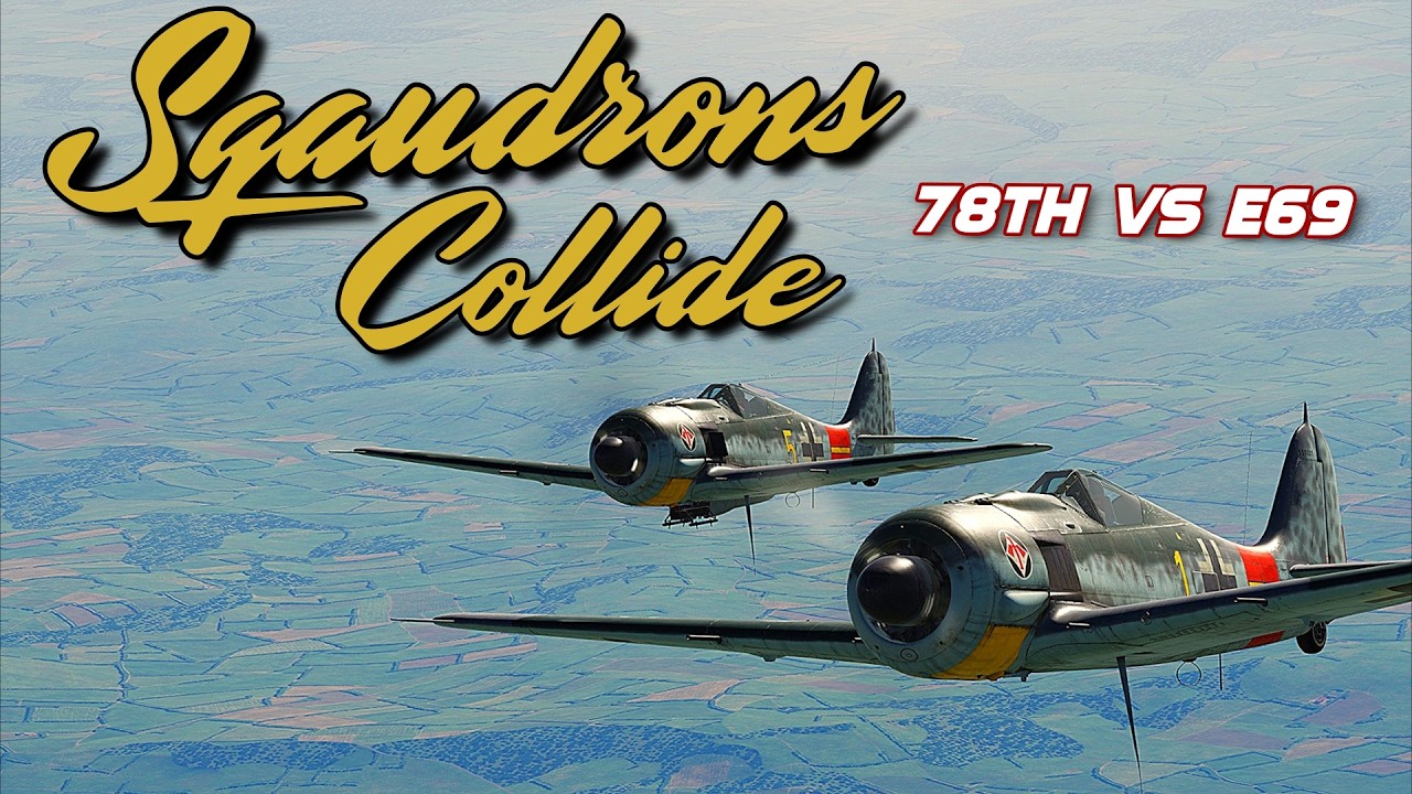 DCS WW2 squadrons battle! | Fw190 vs P51 | Project Overlord server | DCS world WW2 PvP multiplayer