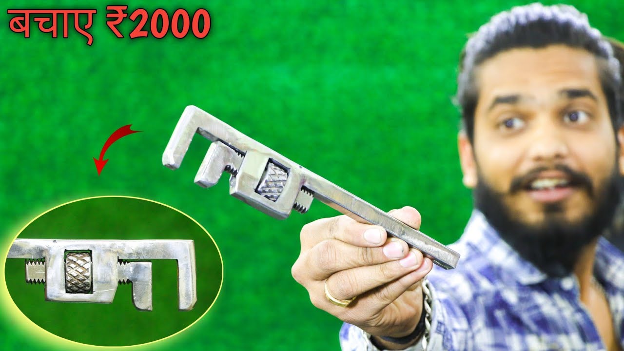 make a amazing tool || How to make adjustable wrench
