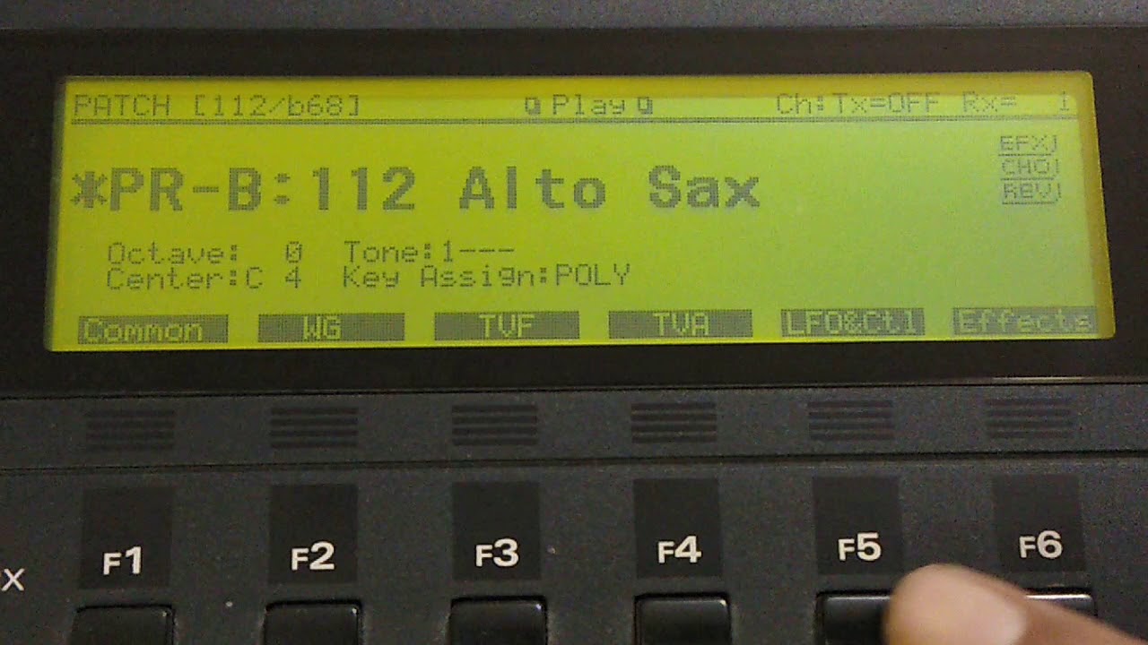 Roland XP60 Modulation settings and different parameters