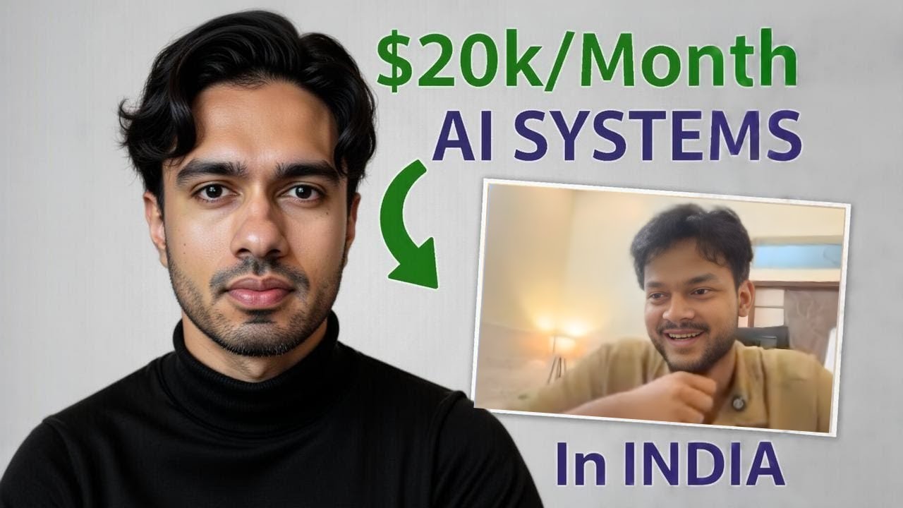 He Does $20k/Month Selling AI from India (Student Interview)