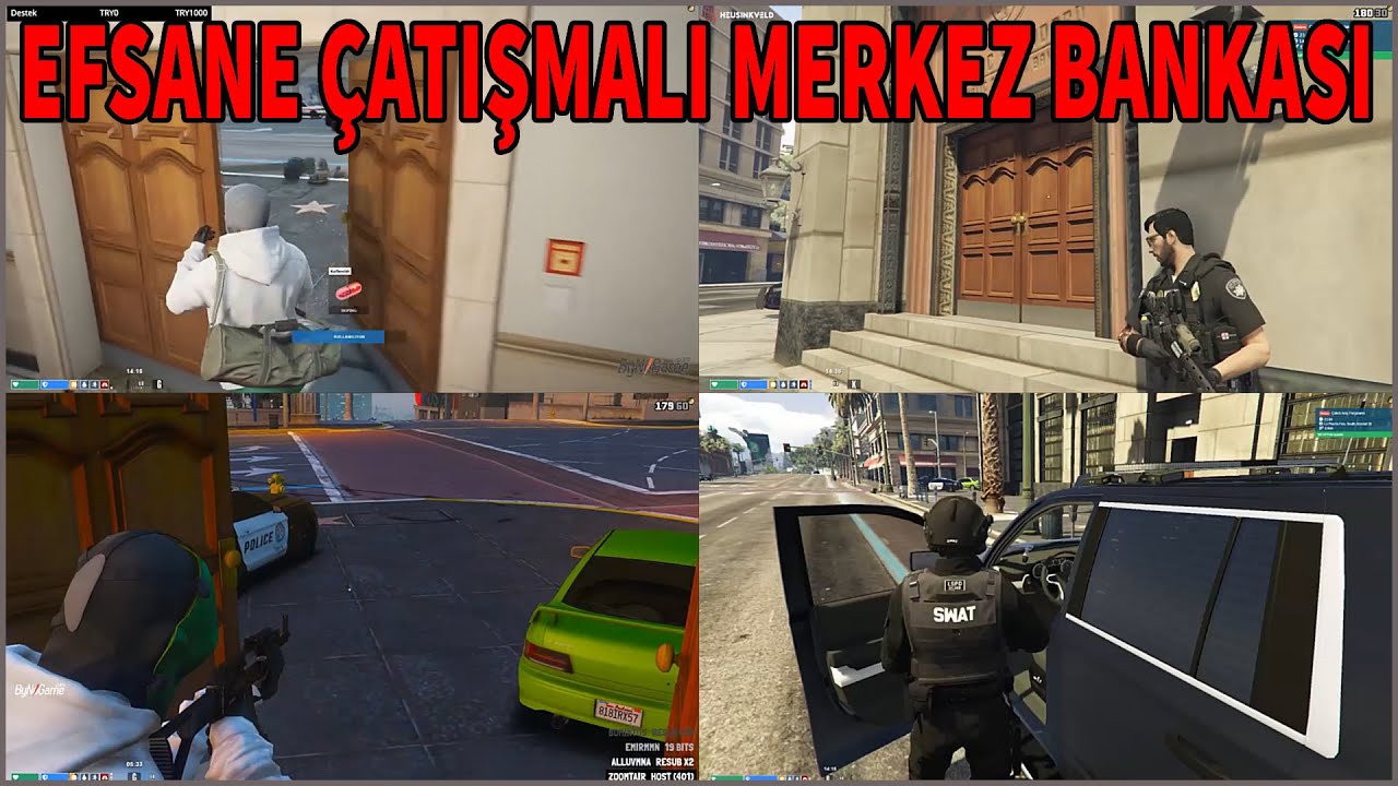 EDRP | Merkez Bankası Soygunu ! AK-Tar-M4-Smg İle Merkezde Çatışma ! Bütün Şehir Birbirine Girdi !