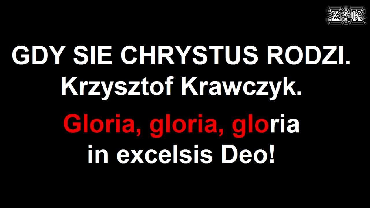 ♫♪♫♪ Kolęda - Gdy się Chrystus rodzi - karaoke