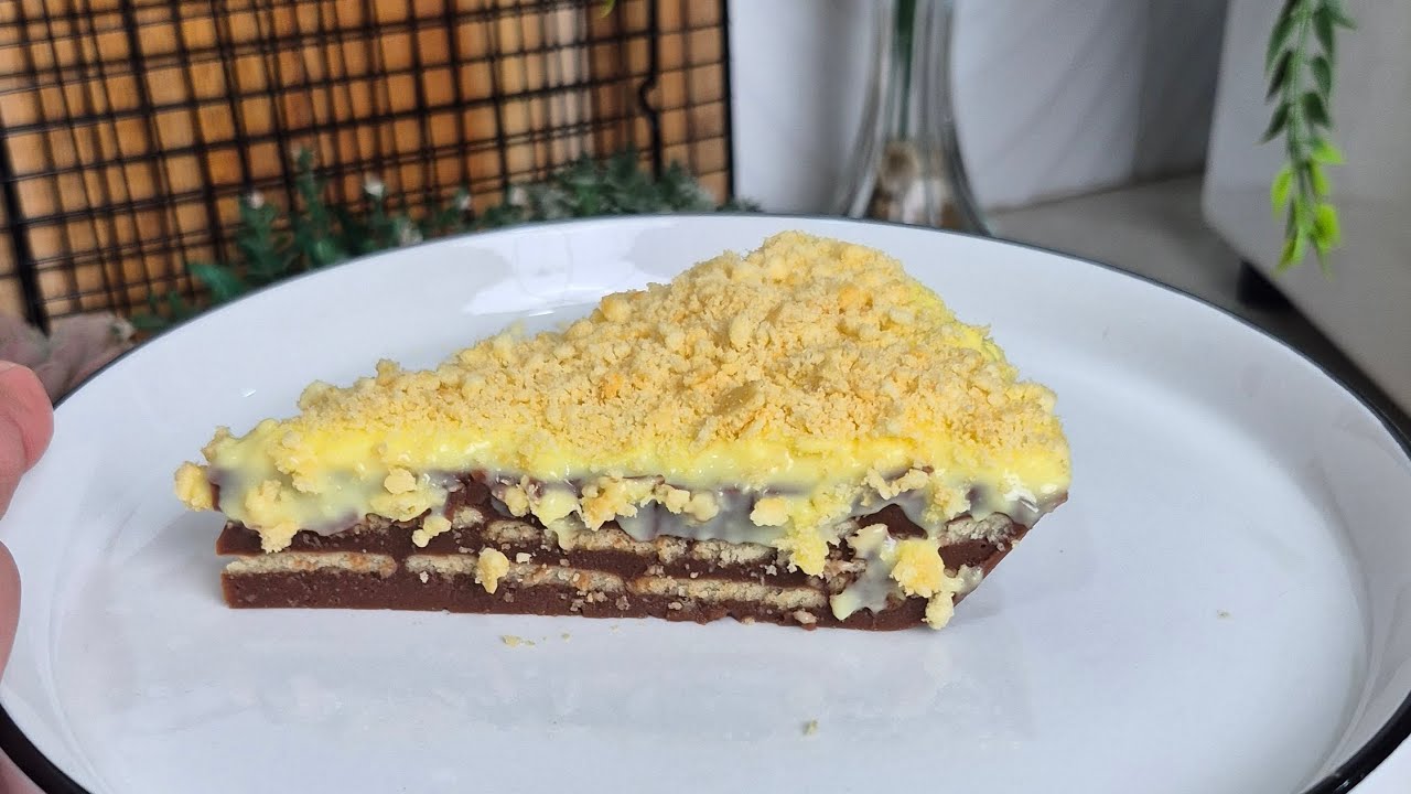 Bikinnya Mudah dan Sat Set Banget..Puding Coklat Lapis Crispy Crackers