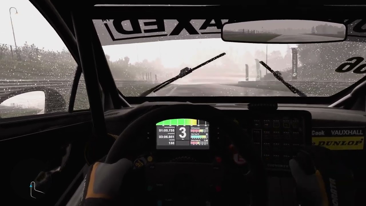 Forza Motorsport gameplay. Limited HUD