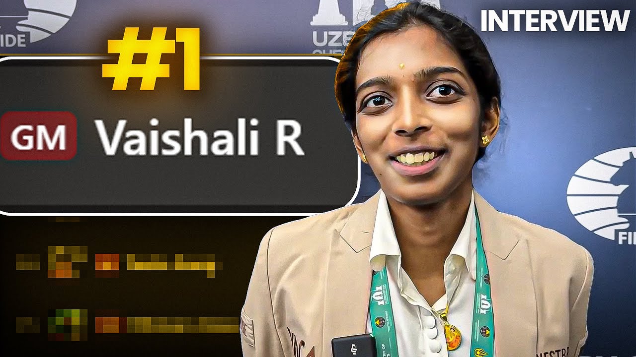 Vaishali regains her sole lead at the FIDE Women's Grand Swiss 2025! | Final moments + Interview