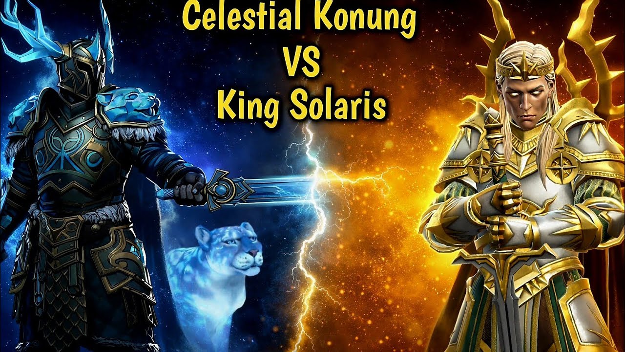 Celestial Konung vs King Solaris | Shadow Fight 3 Battle