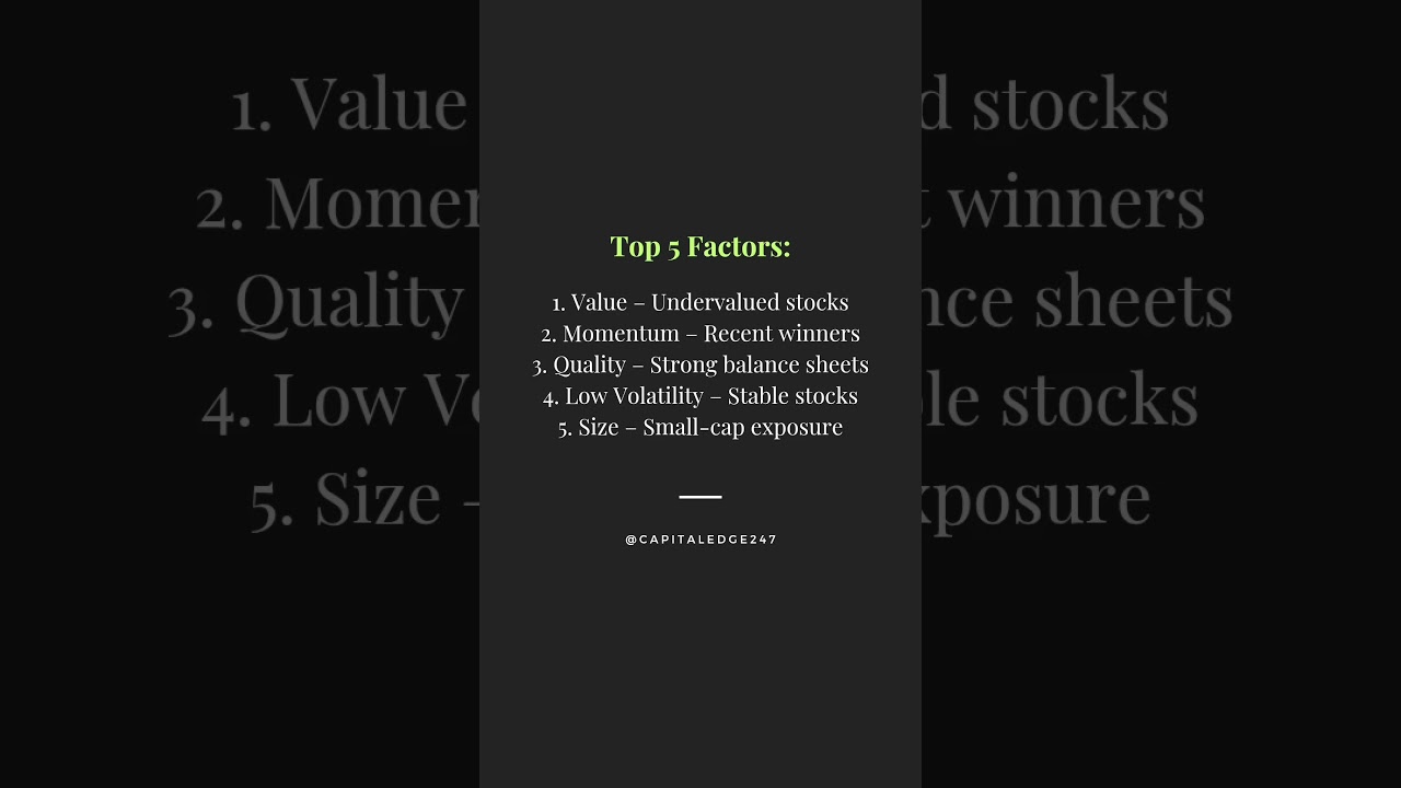Invest Smart with Factor ETFs | Best Smart Beta ETFs in India 2025#FactorETF #IndianETFs #AlphaETF