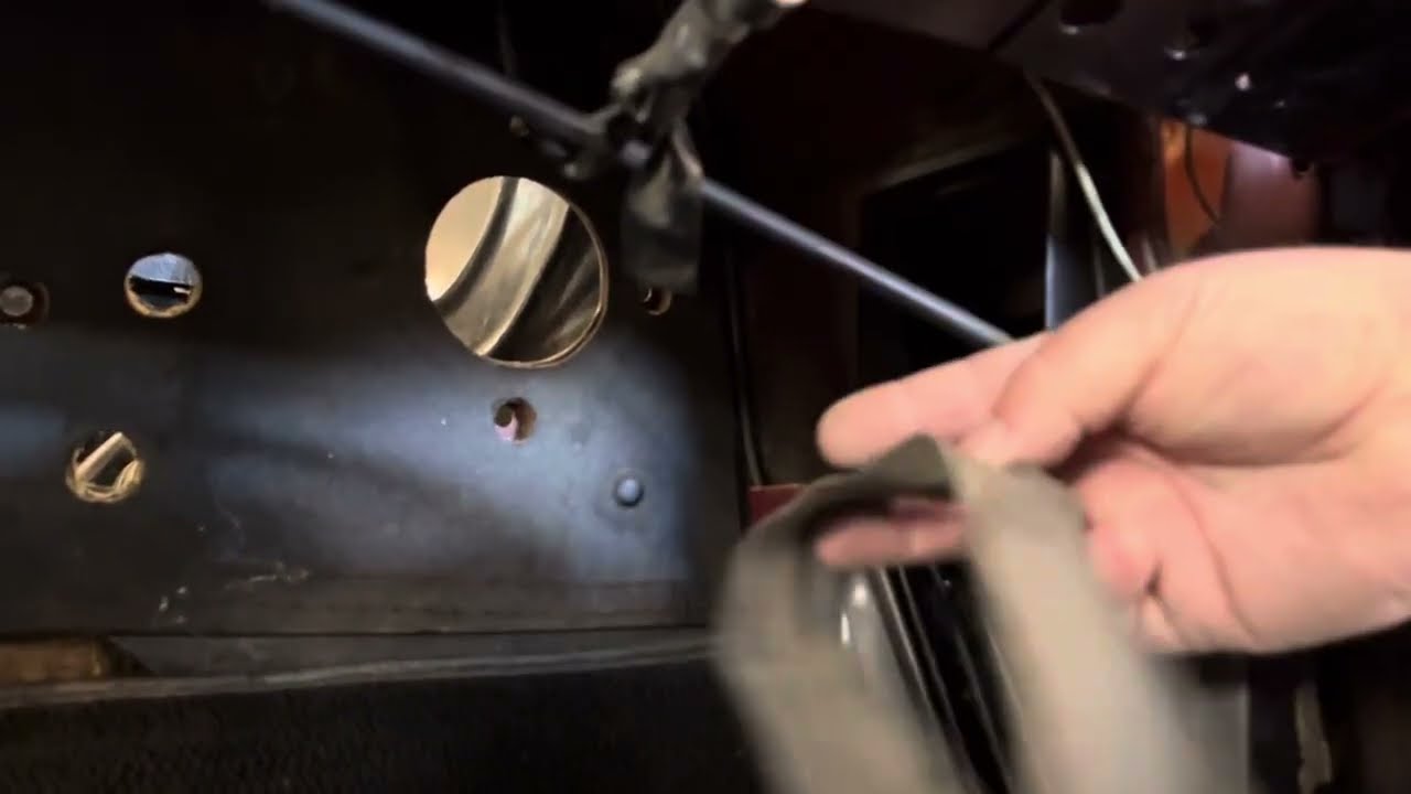 55 Chevy basic heater core and blower removal with a surprise