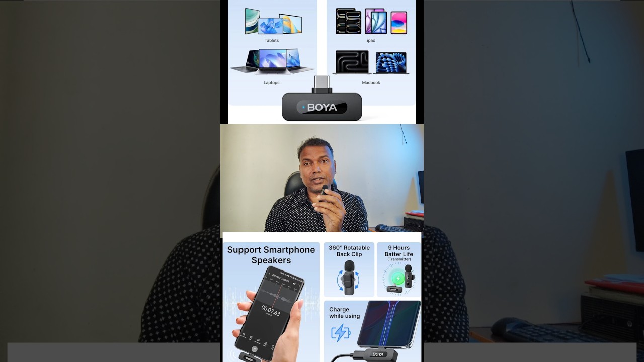 Boya mic V10 super mic//New Creator k liye best 