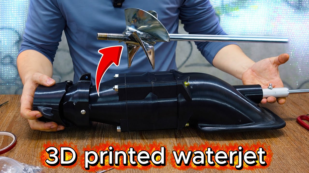 This is how I built a 3D printed waterjet engine for my beloved boat