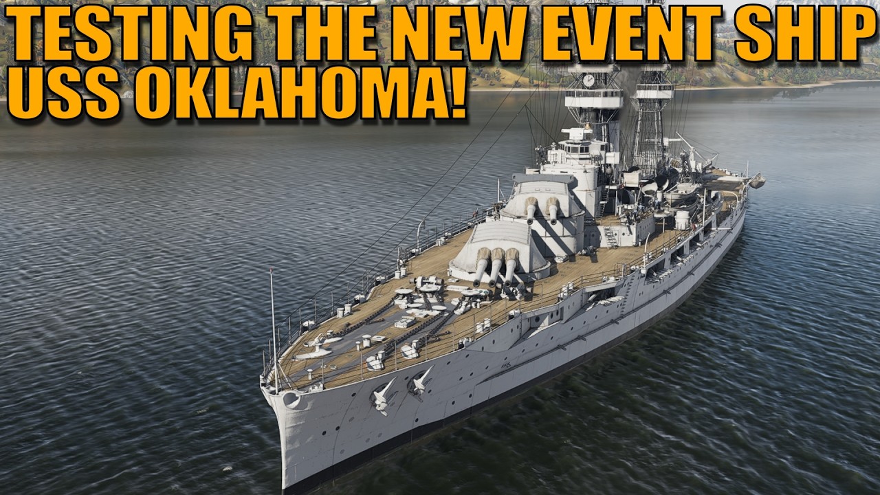 Испытание нового корабля из события! USS Oklahoma! - War Thunder
