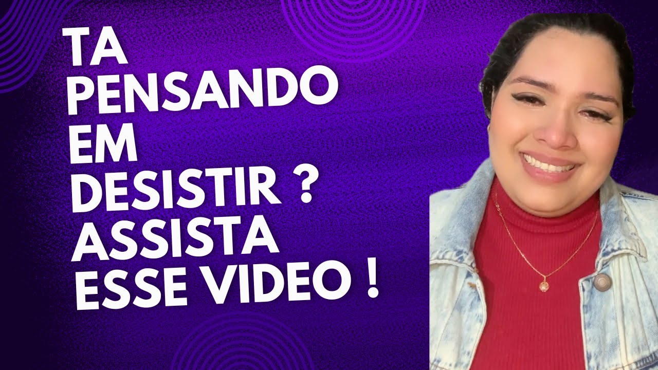 CHOREI MUITO NESSE VÍDEO ,NÃO DESISTA!!
