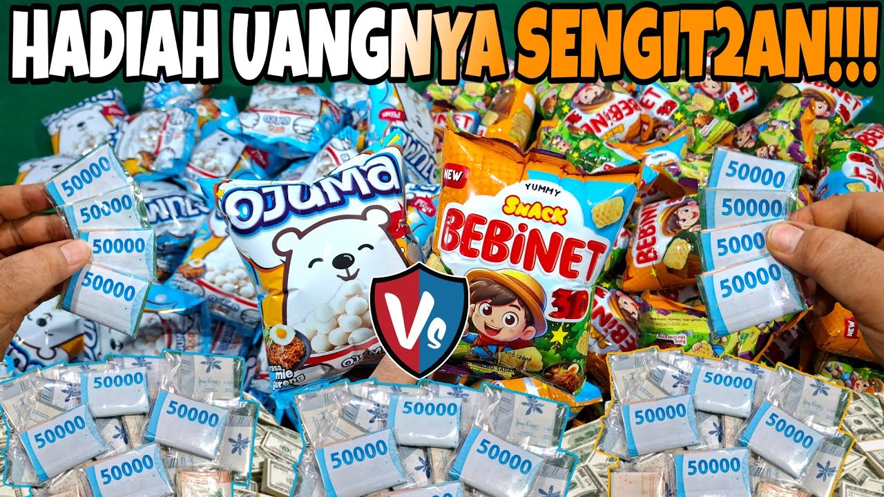 DUAL SENGIT!!! HADIAH UANGNYA AMPE RATUSAN RIBU!!! UNBOXING CIKI BEBINET vs OJUMA