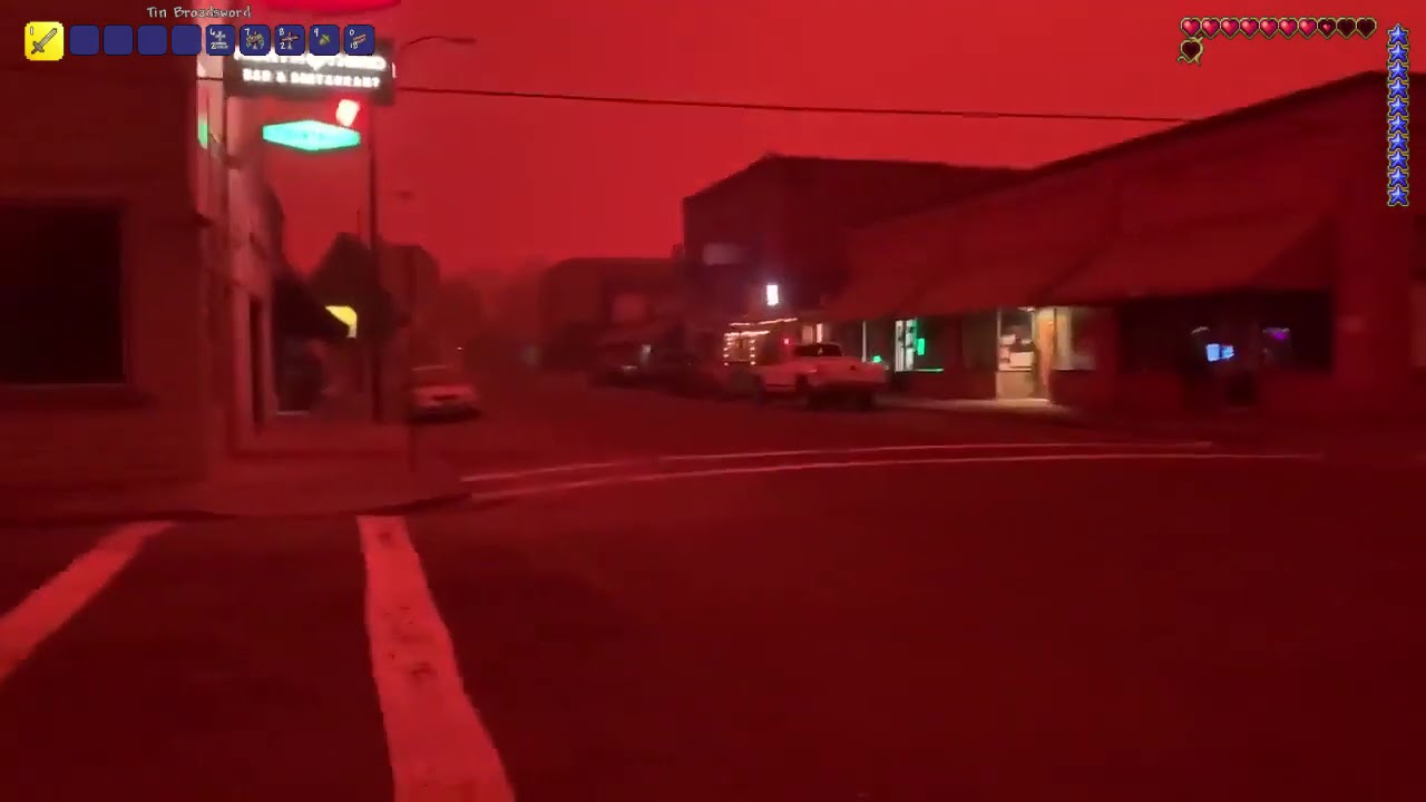Terraria blood moon be like