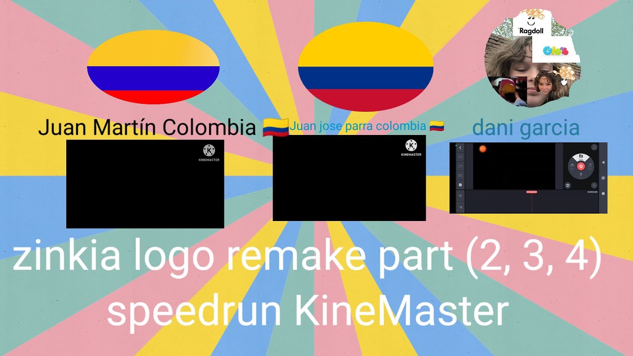 zinkia logo remake part (2, 3, 4) speedrun KineMaster