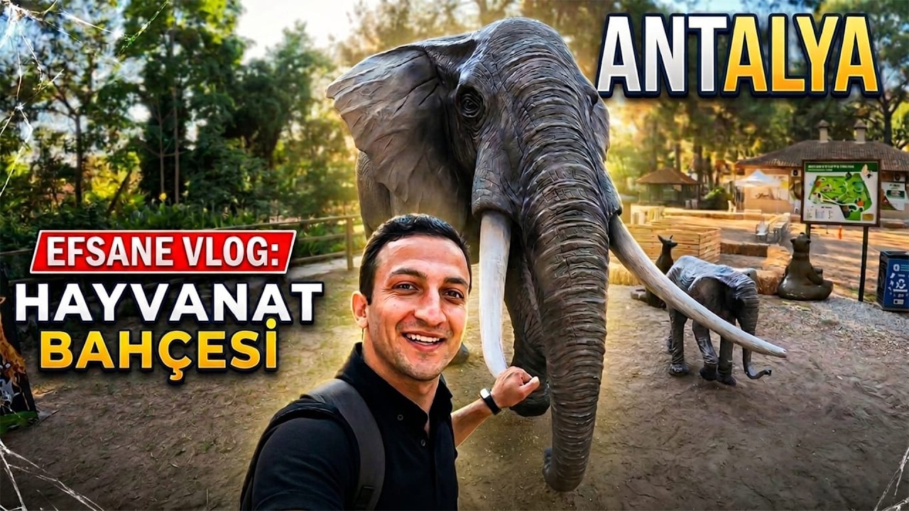 ANTALYA VLOG | ANTALYA HAYVANAT BAHÇESİ - ANTALYA ZOO | GEZİ VLOG