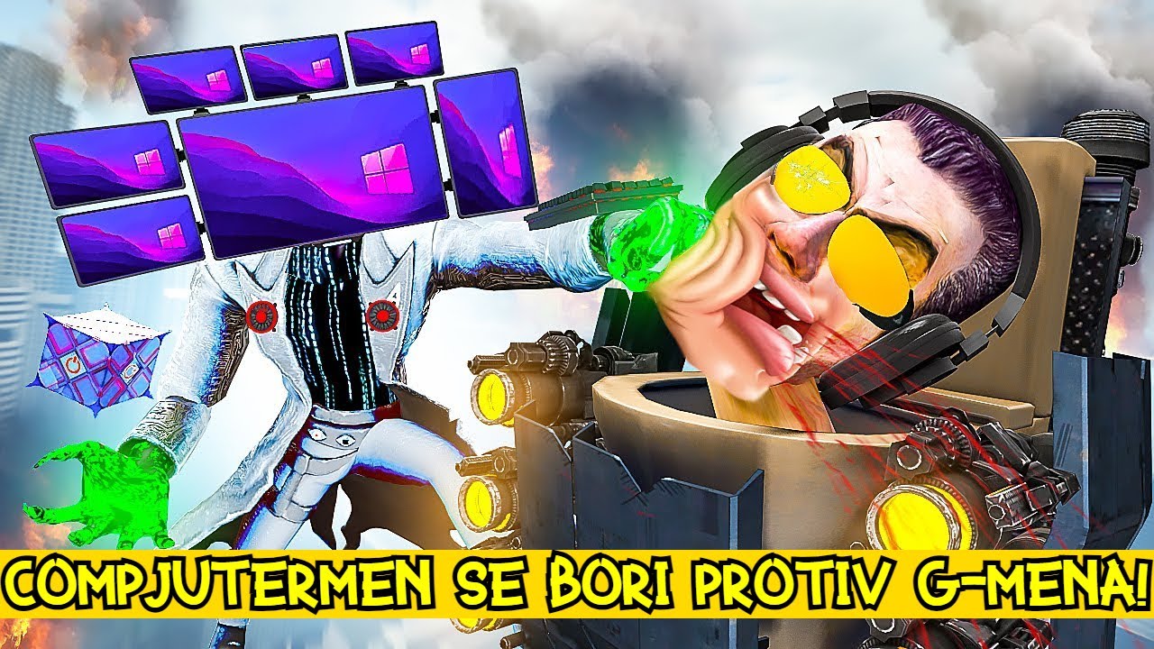 KOMPJUTER MEN JE NAPAO G MAN SKIBDI TOILETA U UKLETOM GRADU