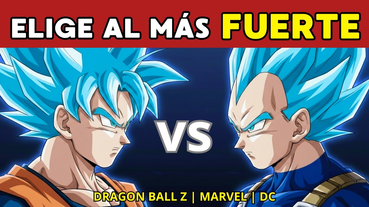 Elige al Más Fuerte y Gana 🏆 | 50 Combates Épicos | Edición Dragon Ball Z - Marvel - DC