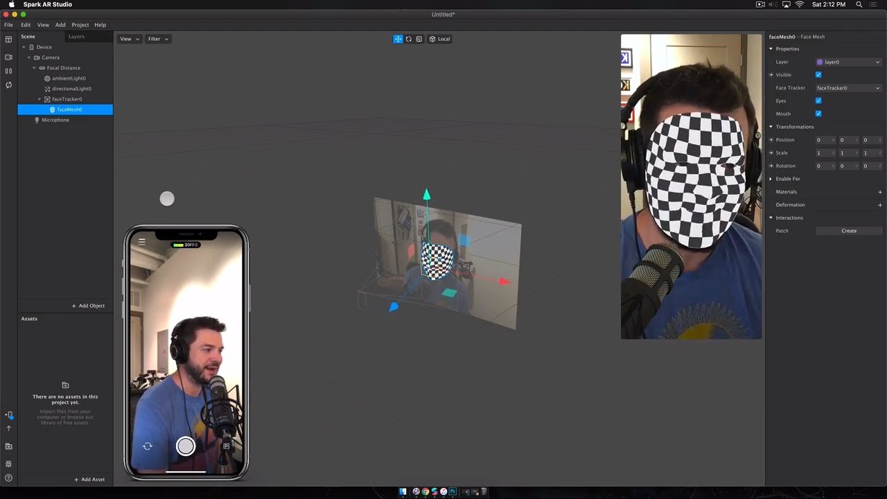 Spark AR: Instagram Filters - Getting Started: The Facemesh
