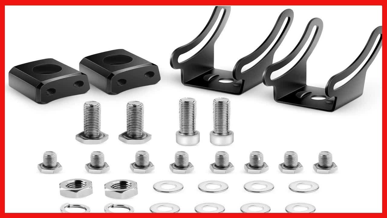 Nilight 2PCS Mounting Base Bracket LED Light Bar Slide Mount Bracket 2 Years Warranty (90034B)