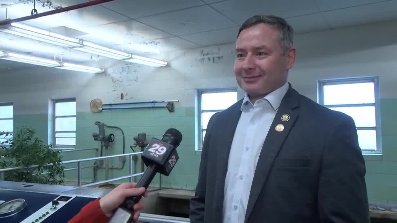 Rep. Eugene Vindman discusses funding for Orange toward water improvement projects