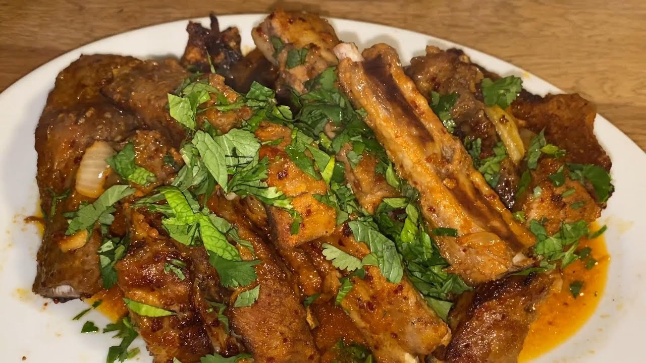 Schweinerippchen nach koreanischer Art / Deung galbi Jjim l Korean-style pork ribs  Deung galbi Jjim