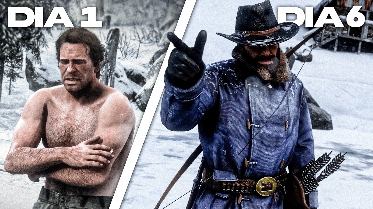 TENTANDO SOBREVIVER NA NEVE DO RED DEAD 2 COM MODS!!