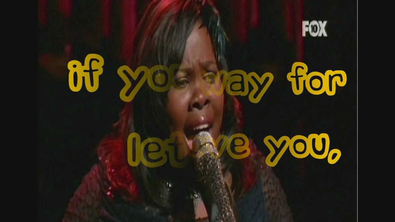 Glee Ain't no way lyrics