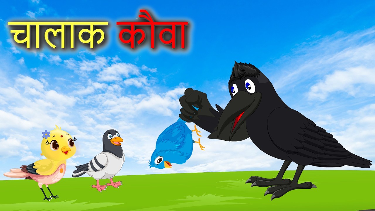 बारिश में आलसी कौवा | Chidiya Wala Cartoon | Chidiya Ki Kahani | Hindi Cartoon | Achhi Chidiya