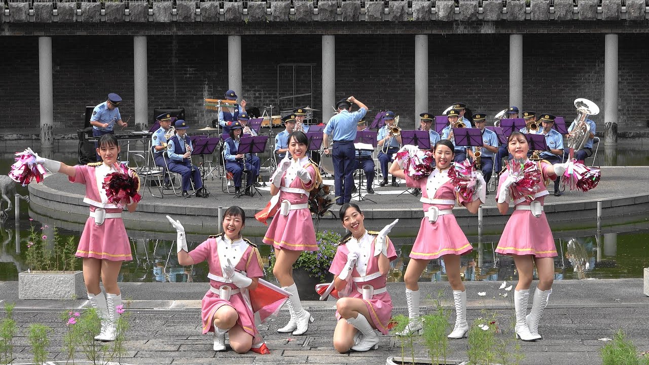 京都府警察音楽隊＆カラーガード隊　宇治市植物公園　ふれあいコンサート「4ｋ」