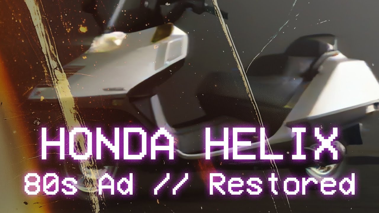 Rare 80s Honda Helix Commercial | Digitally Restored