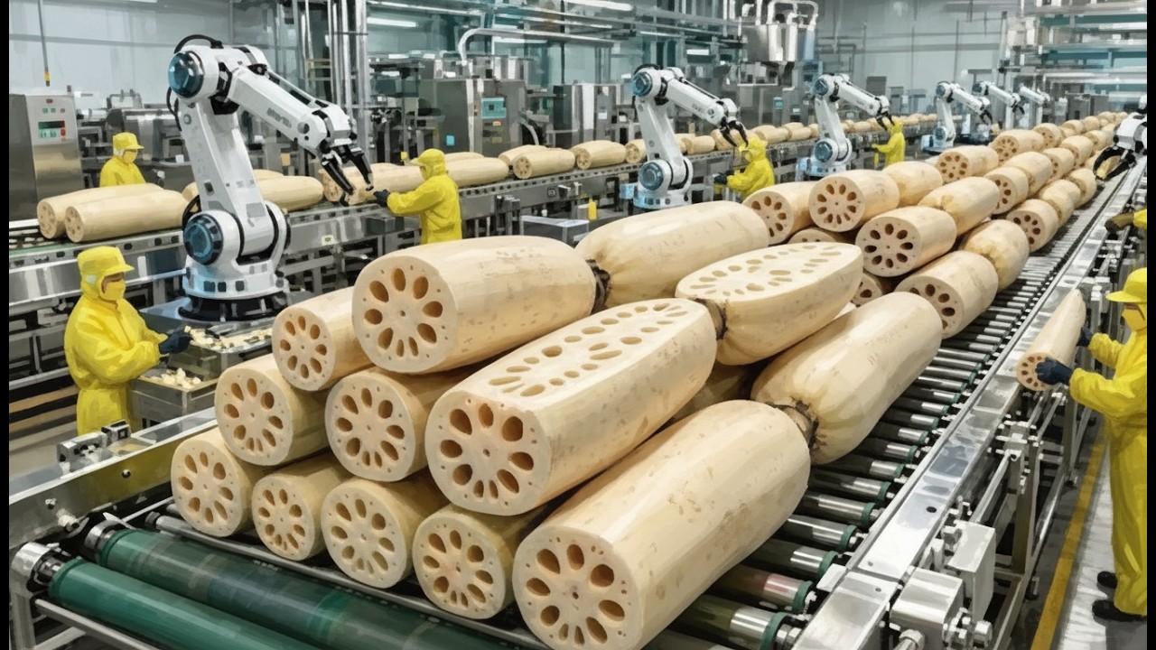Inside a High-Tech Lotus Root Processing Plant You Didn’t Know Existed