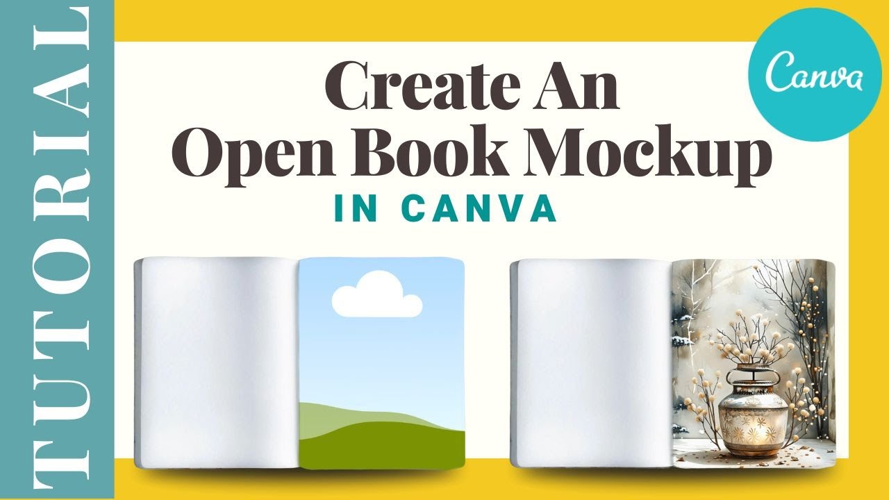Как создать макет открытой книги в Canva | Photoshop не нужен!