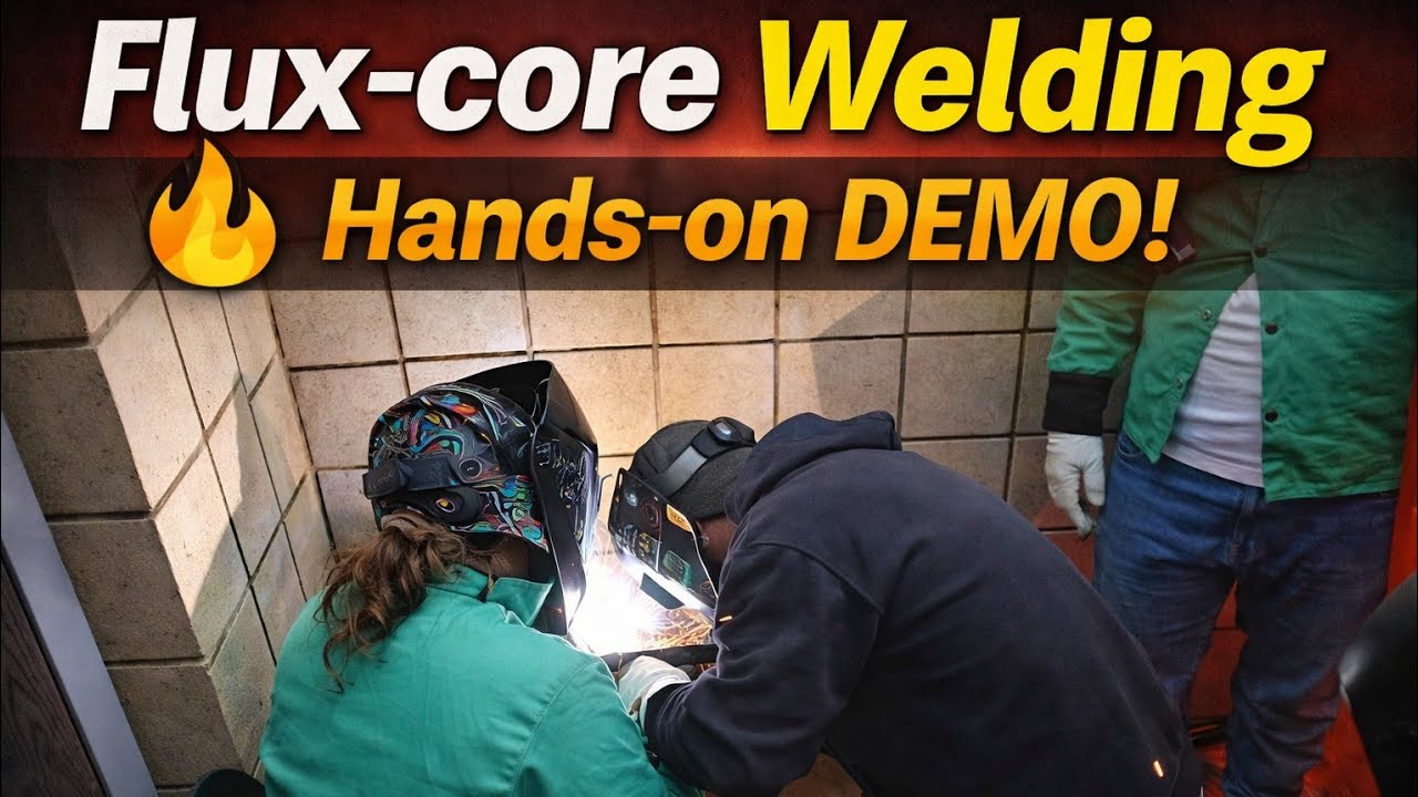 Flux-core Welding Hands-on DEMO! 