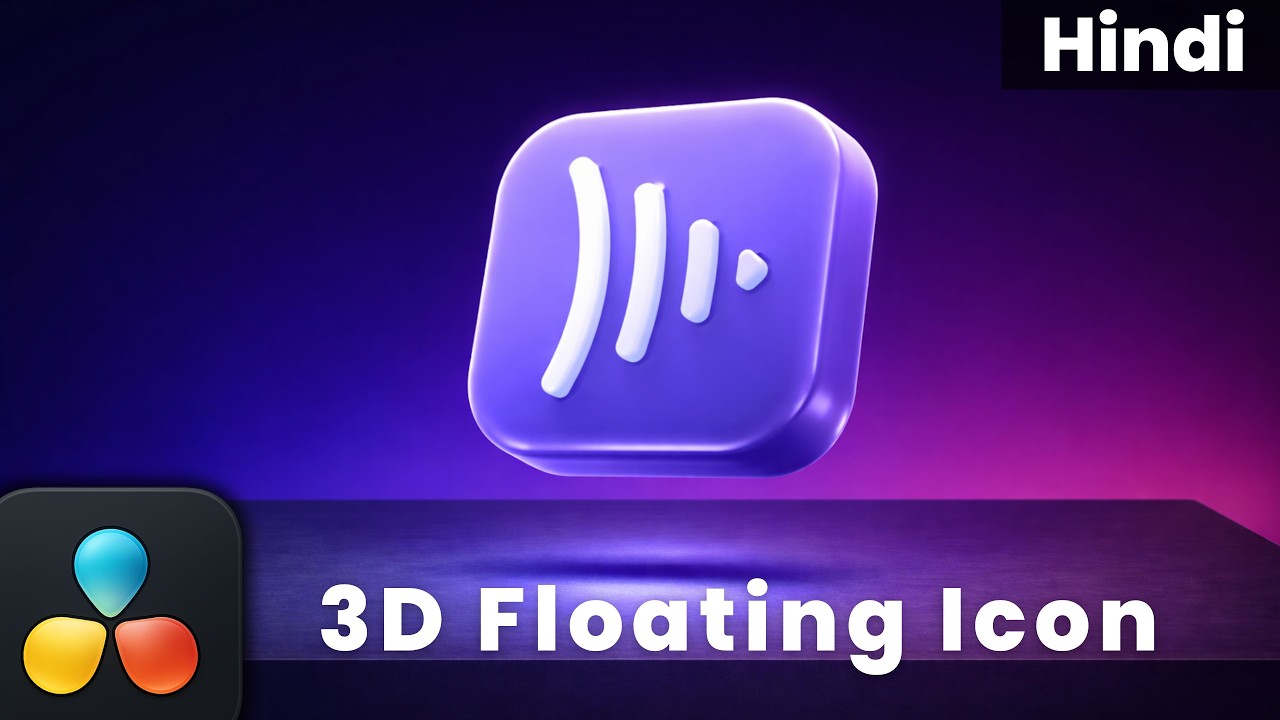 3D Floating Icon Effect in Davinci Resolve