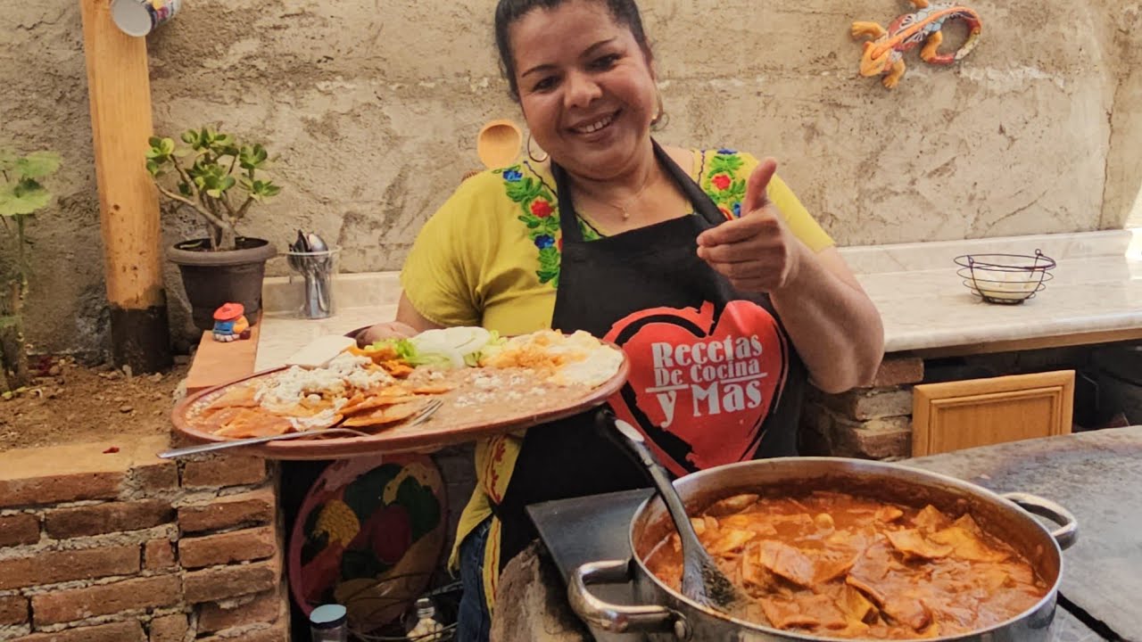 chilaquiles rojos de recetas de cocina y más