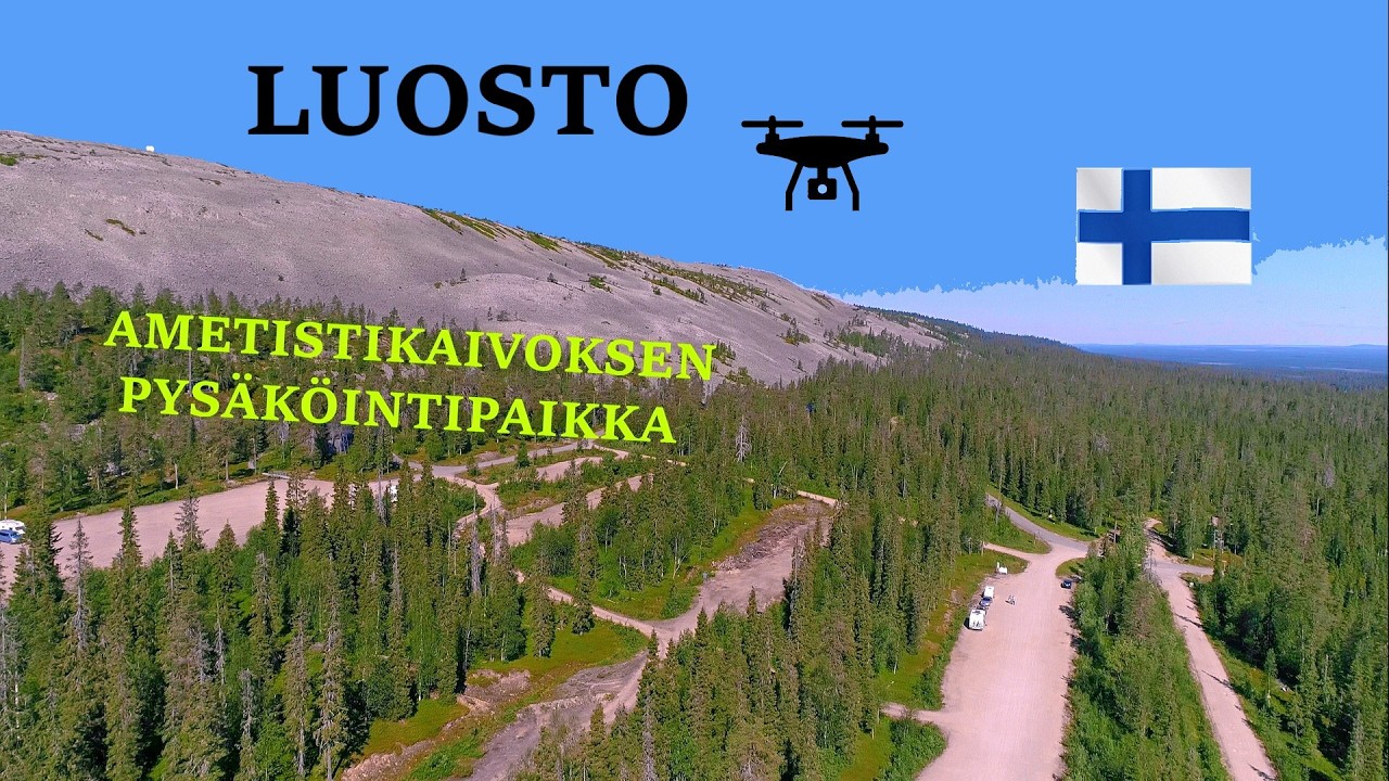 Luosto / Ametistikaivoksen pysäköintialue