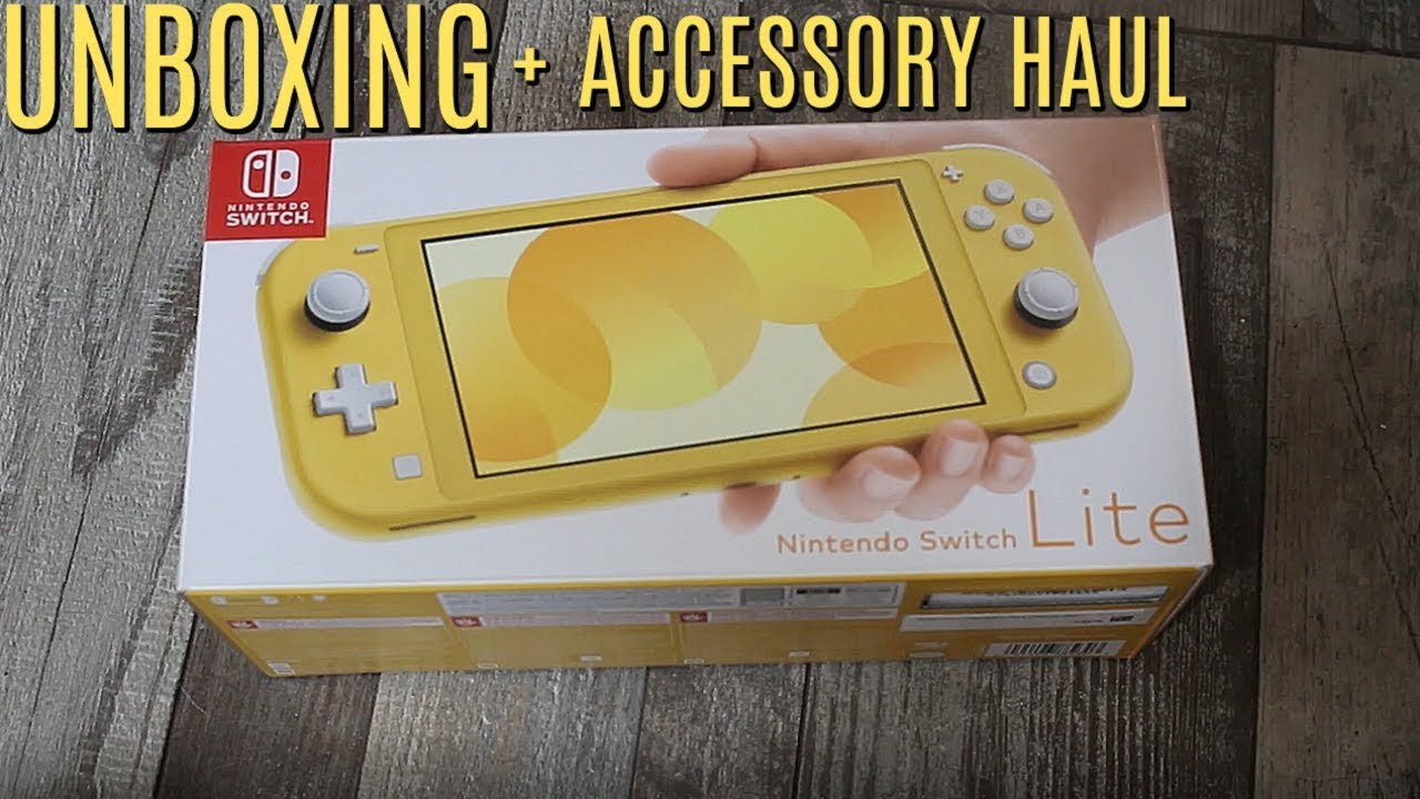 Желтая Nintendo Switch Lite РАСПАКОВКА + ПОДАРОК-АКСЕССУАРЫ!!