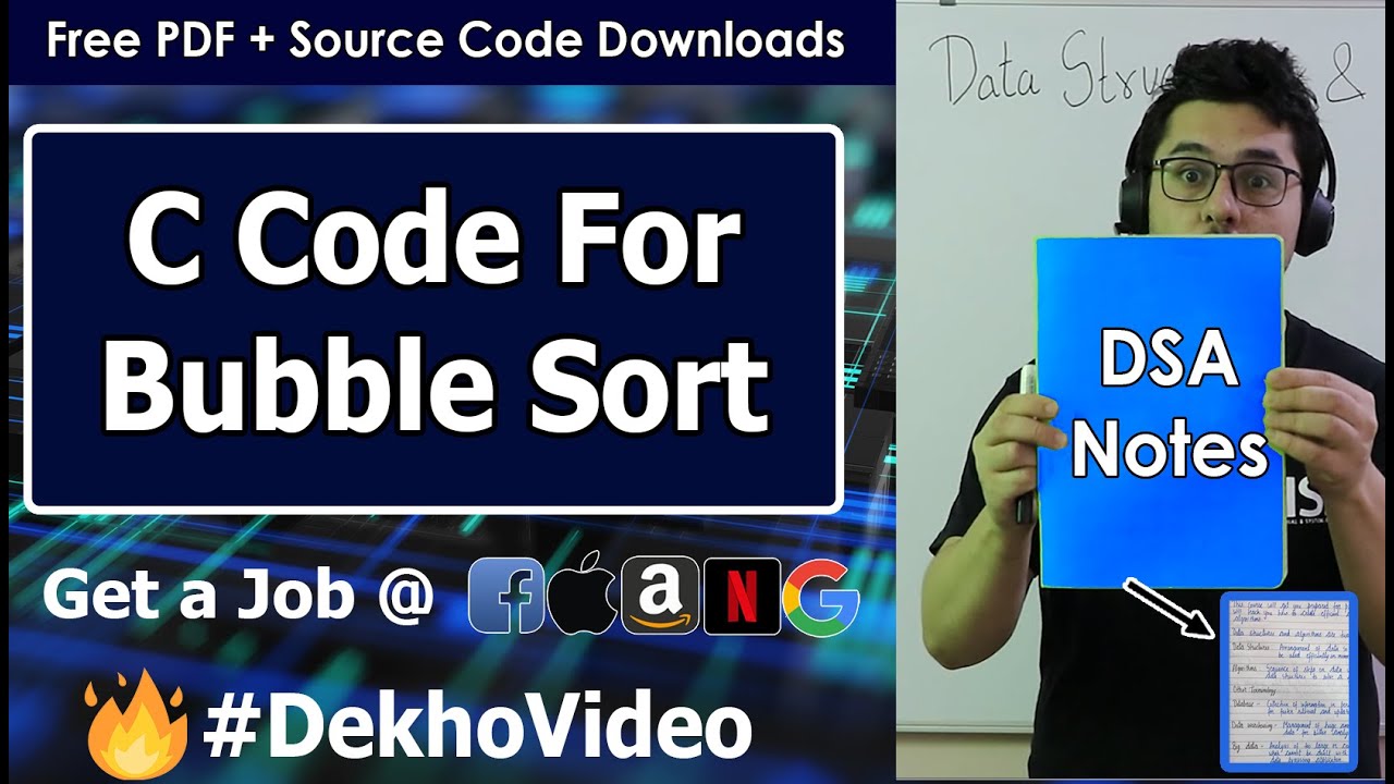 Bubble Sort Program in C