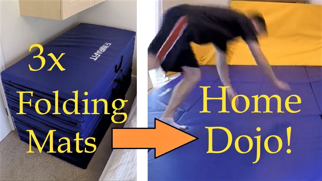 Home Jiu-Jitsu Mat Area - Using Gymnastics Mats! (Total Size 12ft x 8ft = 3.6m x 2.4m)
