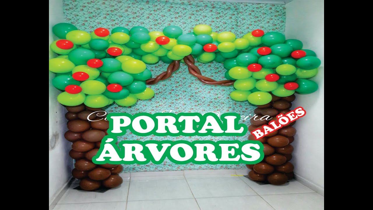 Como fazer Arco de balões PORTAL -Canal Juju Oliveira