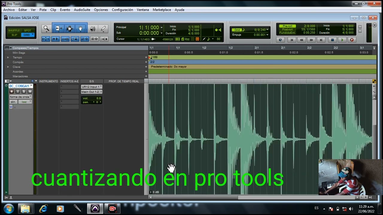 cuantizando en pro tools