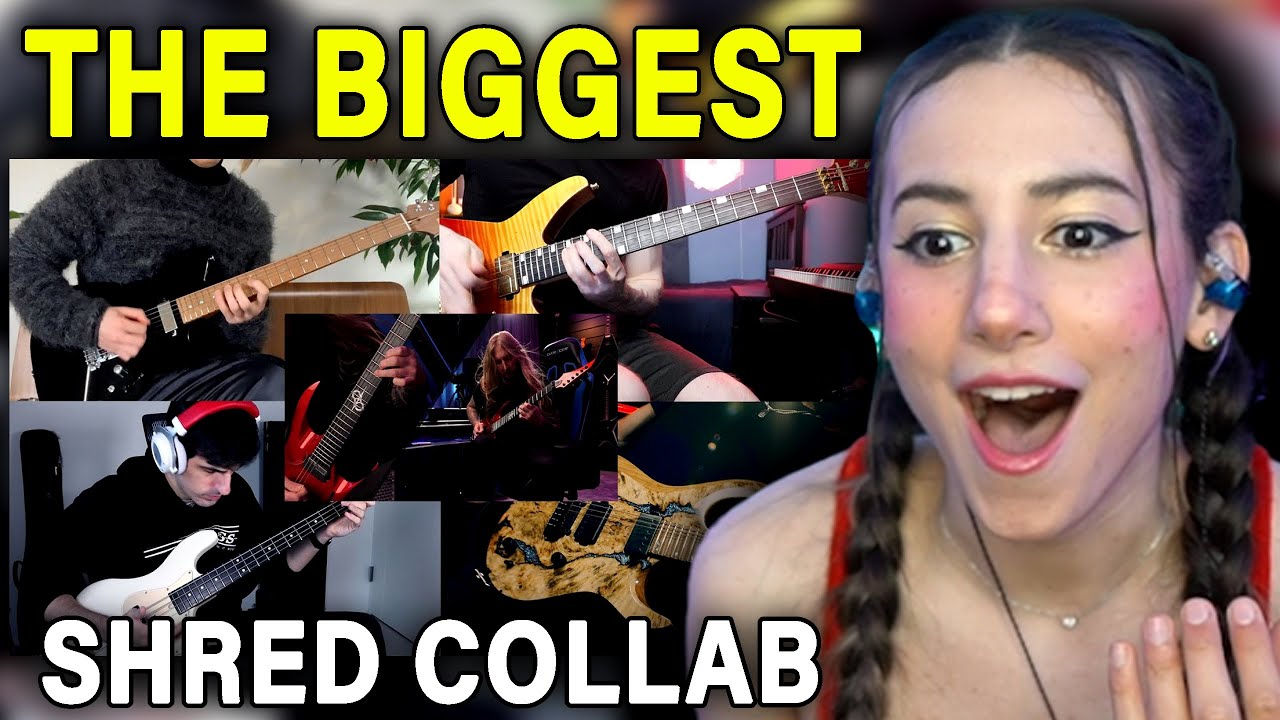 MINDBLOWING SHREDS !! The Biggest Shred Collab Song In The World 4 - Musician Reacts