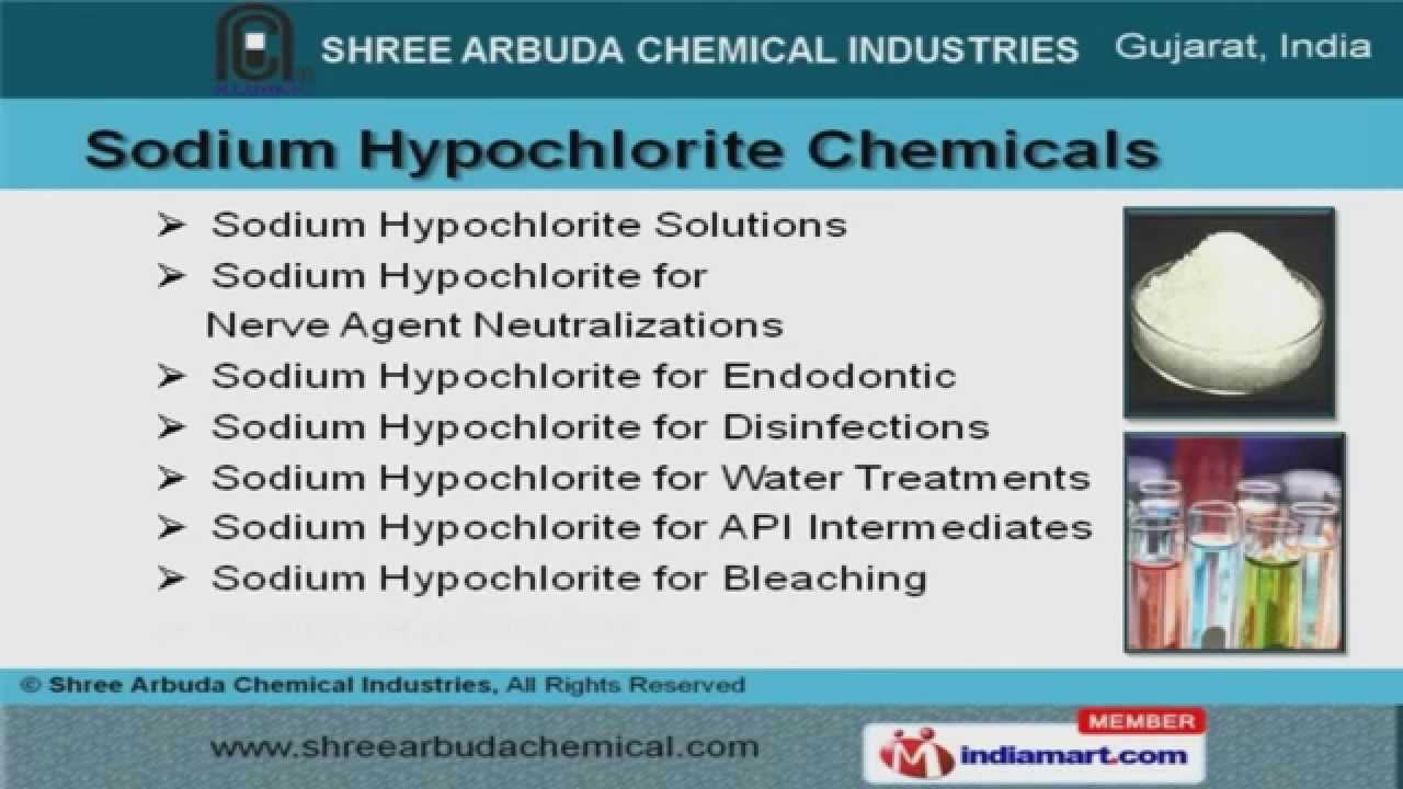 Sodium Hypochlorite & Chlorine Solution by Shree Arbuda Chemical Industries, Ahmedabad