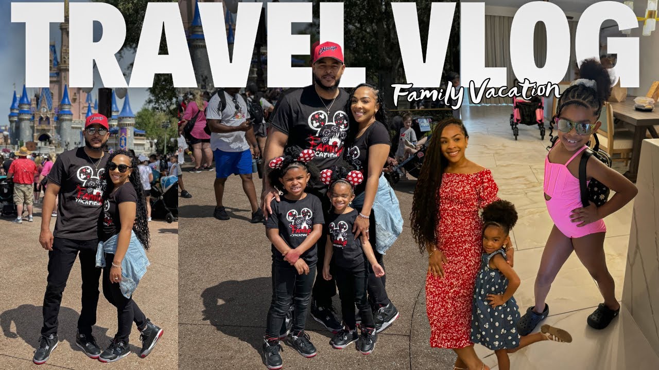 FAMILY TRAVEL VLOG! | Taking our kids to Disney!! | Waterpark | Fun Spot | Orlando Trip| ft. ULAHAIR