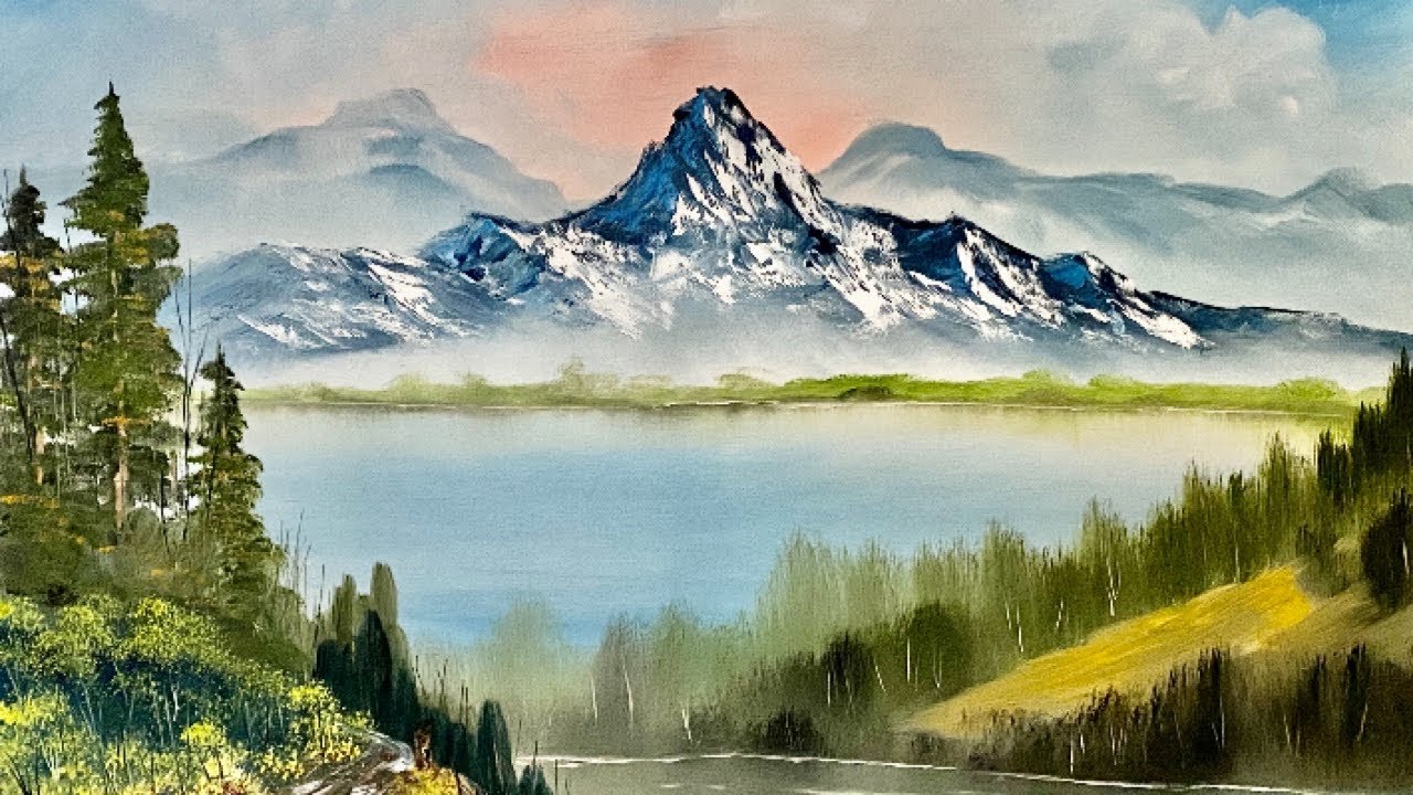 New Mountain Landscape - Wet on Wet Paintings (Painting with Mike)