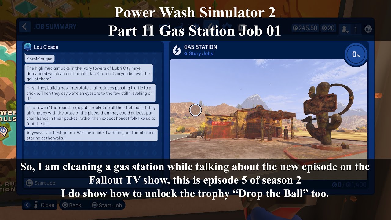 Power Wash Simulator 2 Part 11 Gas Station Job 01