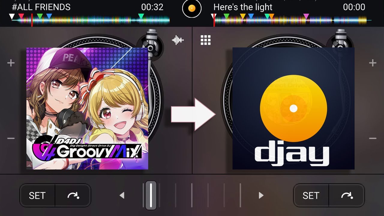 D4DJ Groovy Mix, except in Real DJ App