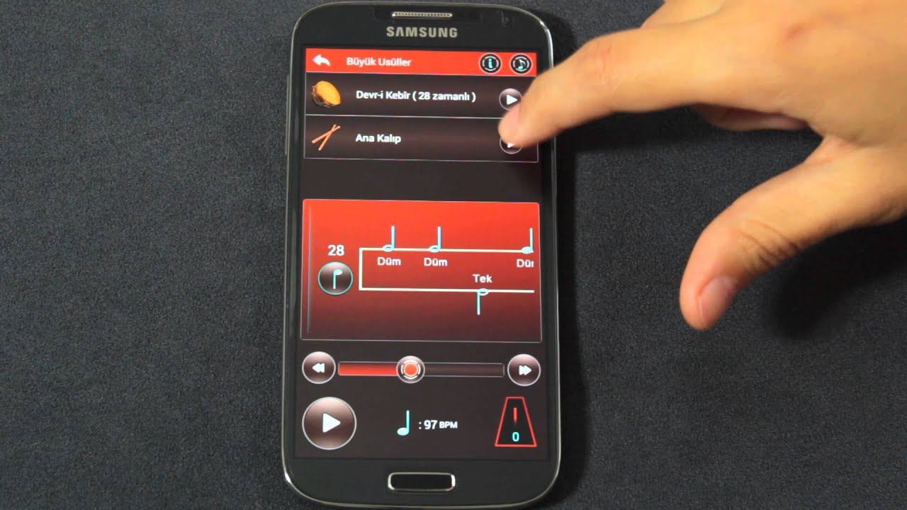 Türk Mûsıkîsi Usûlleri Android Uygulaması - YENİ