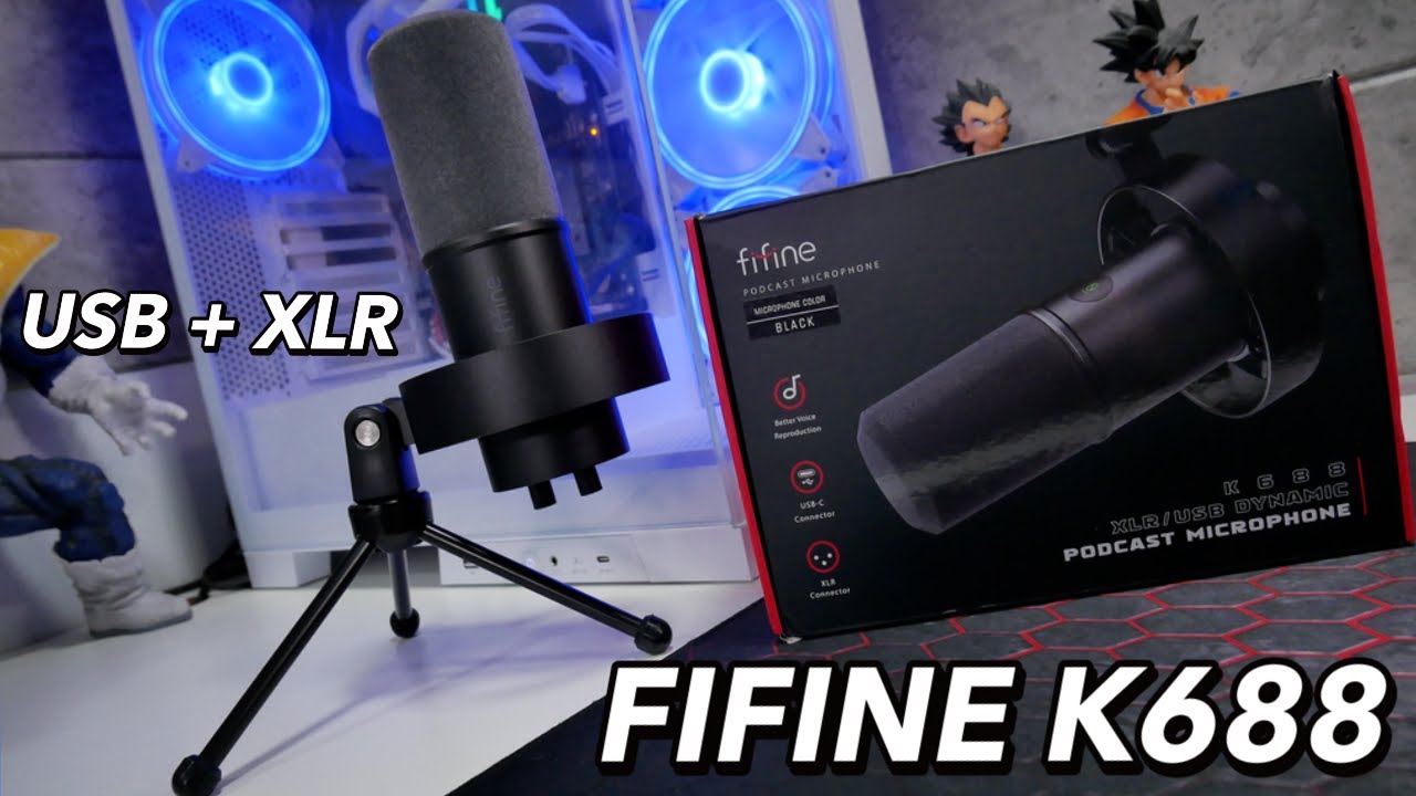 Dynamiczny mikrofon dla streamer&oacute;w i nie tylko, z USB i XLR - Fifine K688